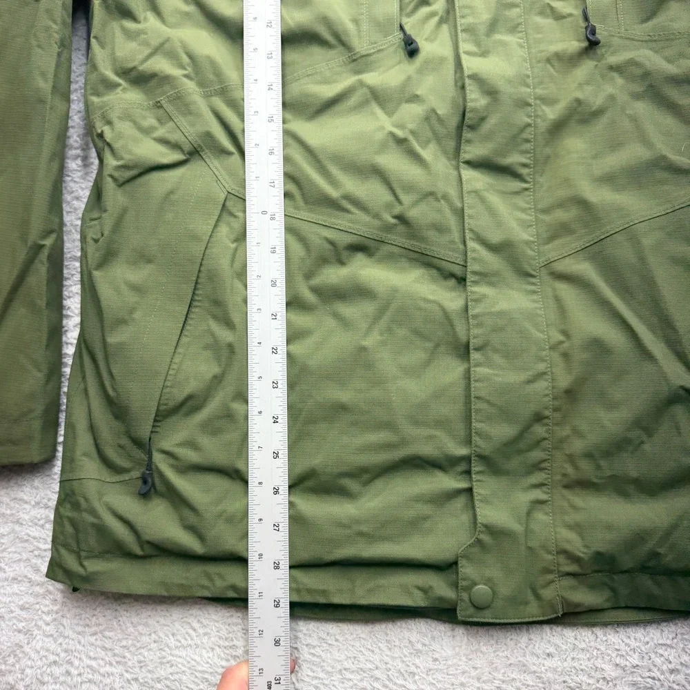 Eastern Mountain Sports EMS System Three Jacket Olive Green Mens XL Hooded Parka